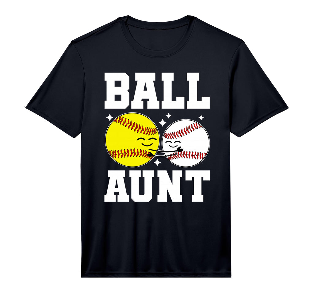 Mens Ball Aunt Softball Baseball T-Shirt - Casual Everyday Wear for Adults - T-Shirt, Sweatshirt, Hoodie