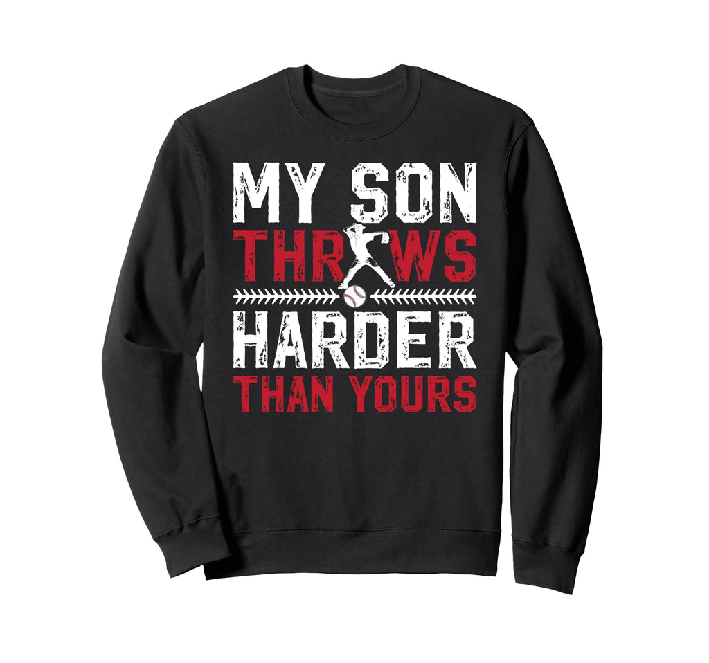 Proud Baseball Pitcher Dad Sweatshirt - Custom Art Print Men Women - T-Shirt, Sweatshirt, Hoodie