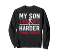 Proud Baseball Pitcher Dad Sweatshirt - Custom Art Print Men Women - T-Shirt, Sweatshirt, Hoodie