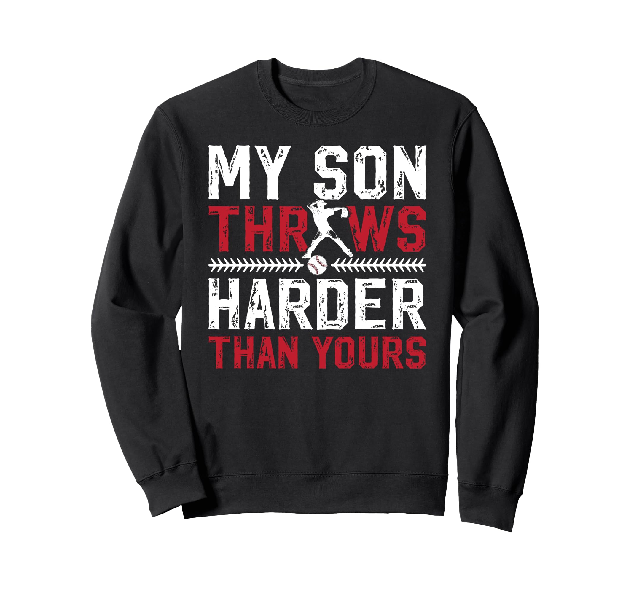 Proud Baseball Pitcher Dad Sweatshirt - Custom Art Print Men Women - T-Shirt, Sweatshirt, Hoodie