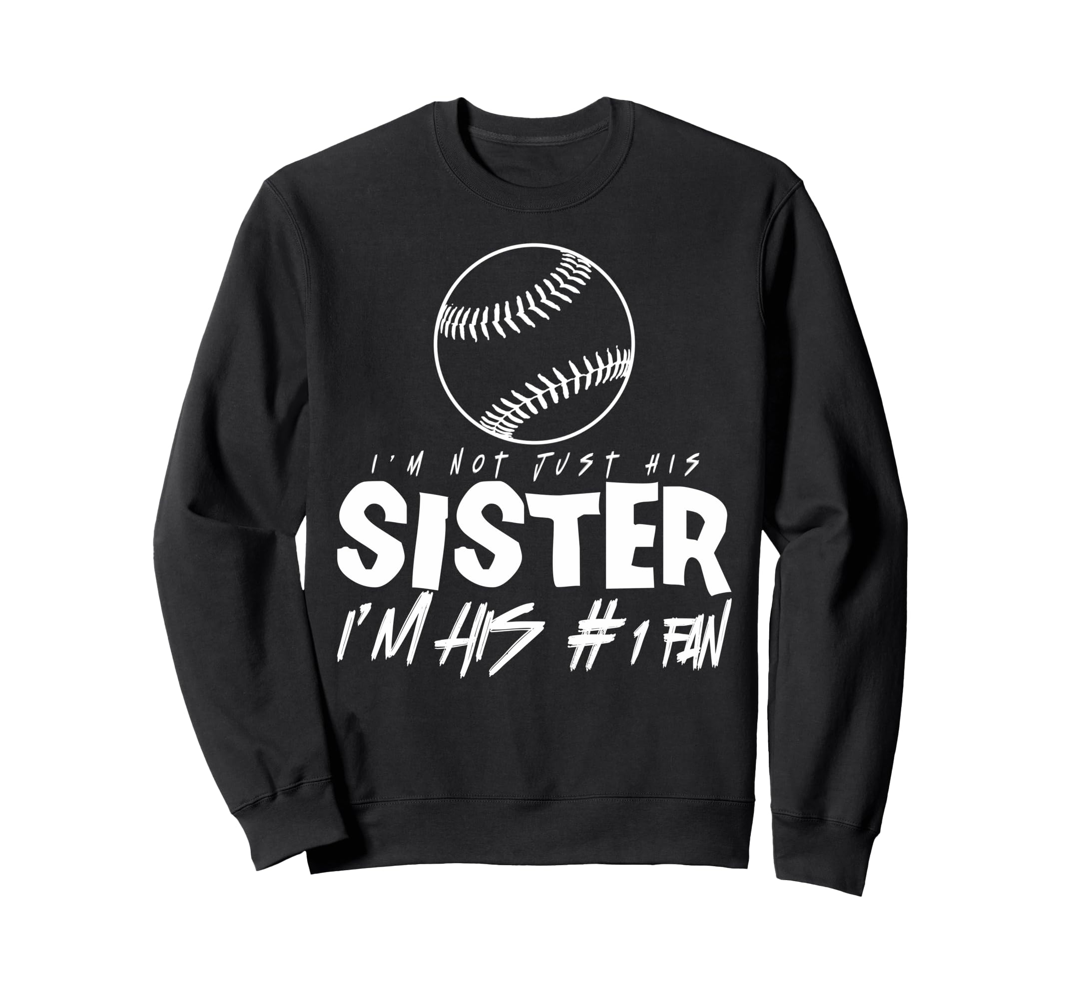 Proud Baseball Sister Sports Fan Sweatshirt - Minimalist Print Men Women - T-Shirt, Sweatshirt, Hoodie