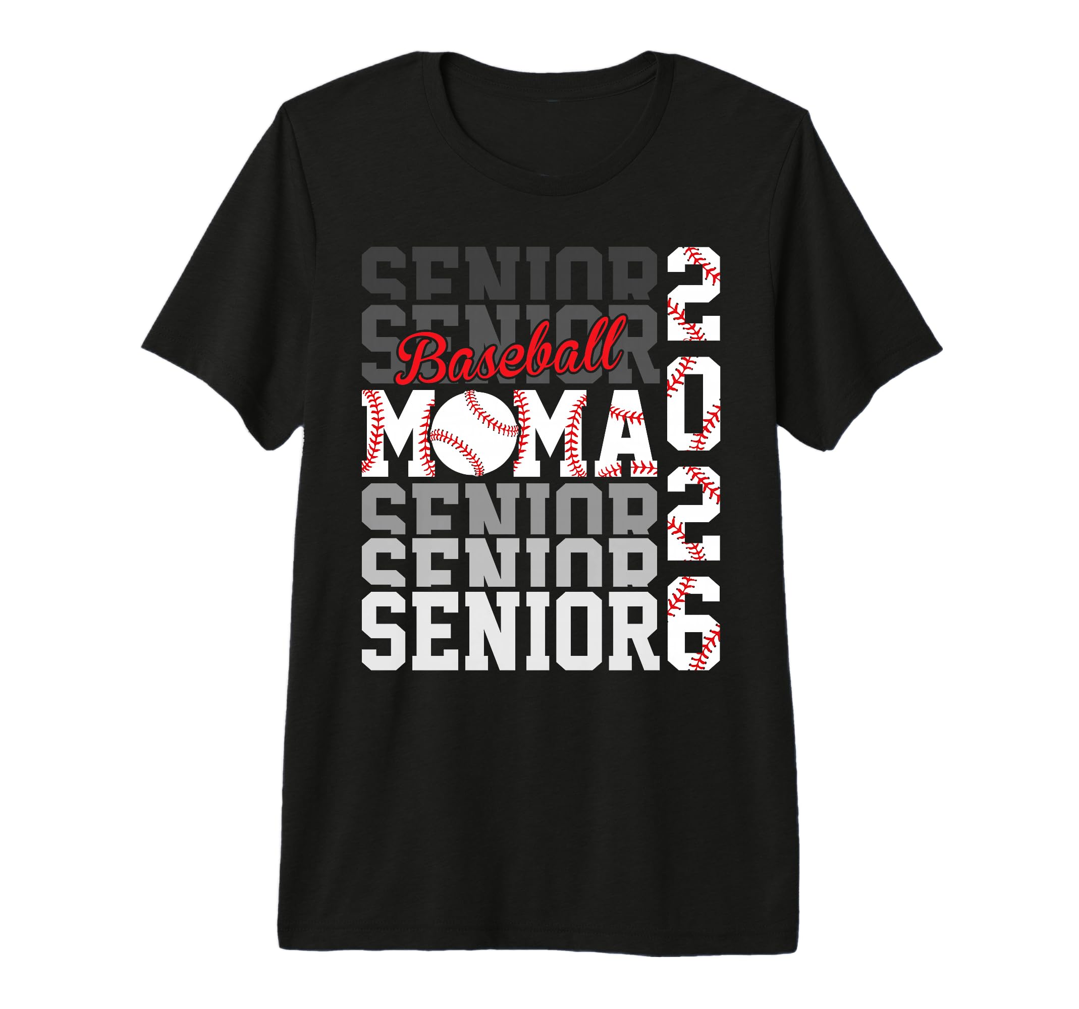 2026 Baseball Senior Mama Graduation T-Shirt - Graphic Print Men Women - T-Shirt, Sweatshirt, Hoodie