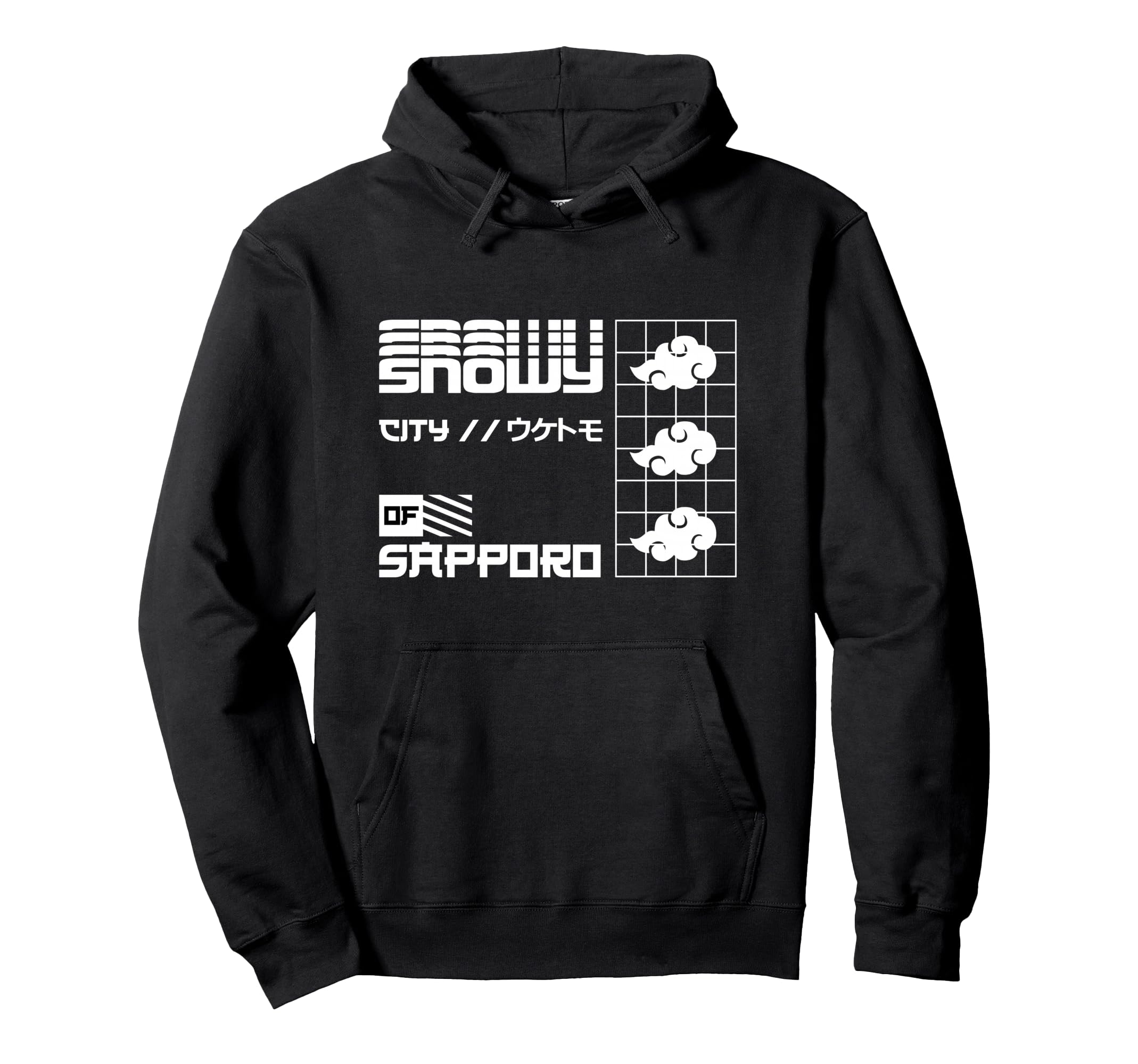 Sapporo Snowy City Japan Anime Hoodie - Casual Everyday Wear Men Women - T-Shirt, Sweatshirt, Hoodie