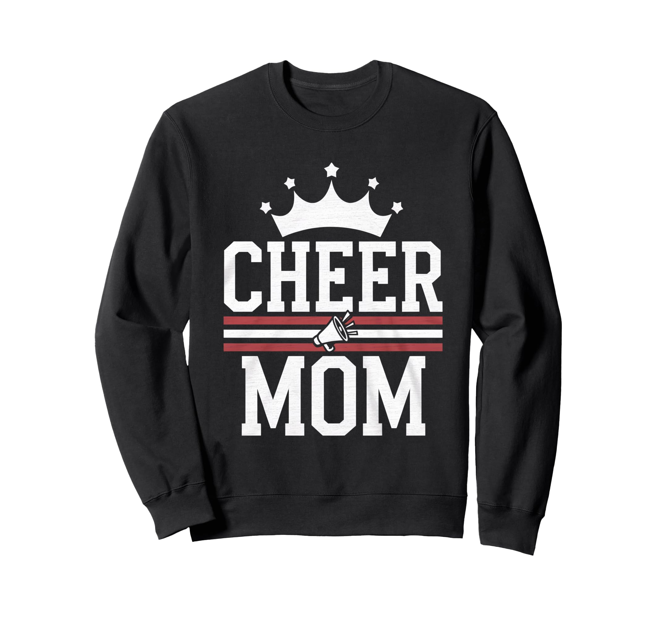 Cheer Mom Mother Bow Cheerleader Sweatshirt - Casual Everyday Wear Unisex - T-Shirt, Sweatshirt, Hoodie