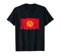 Kyrgyzstan Flag Pride Gift Distressed T-Shirt - Graphic Print for Adults - T-Shirt, Sweatshirt, Hoodie