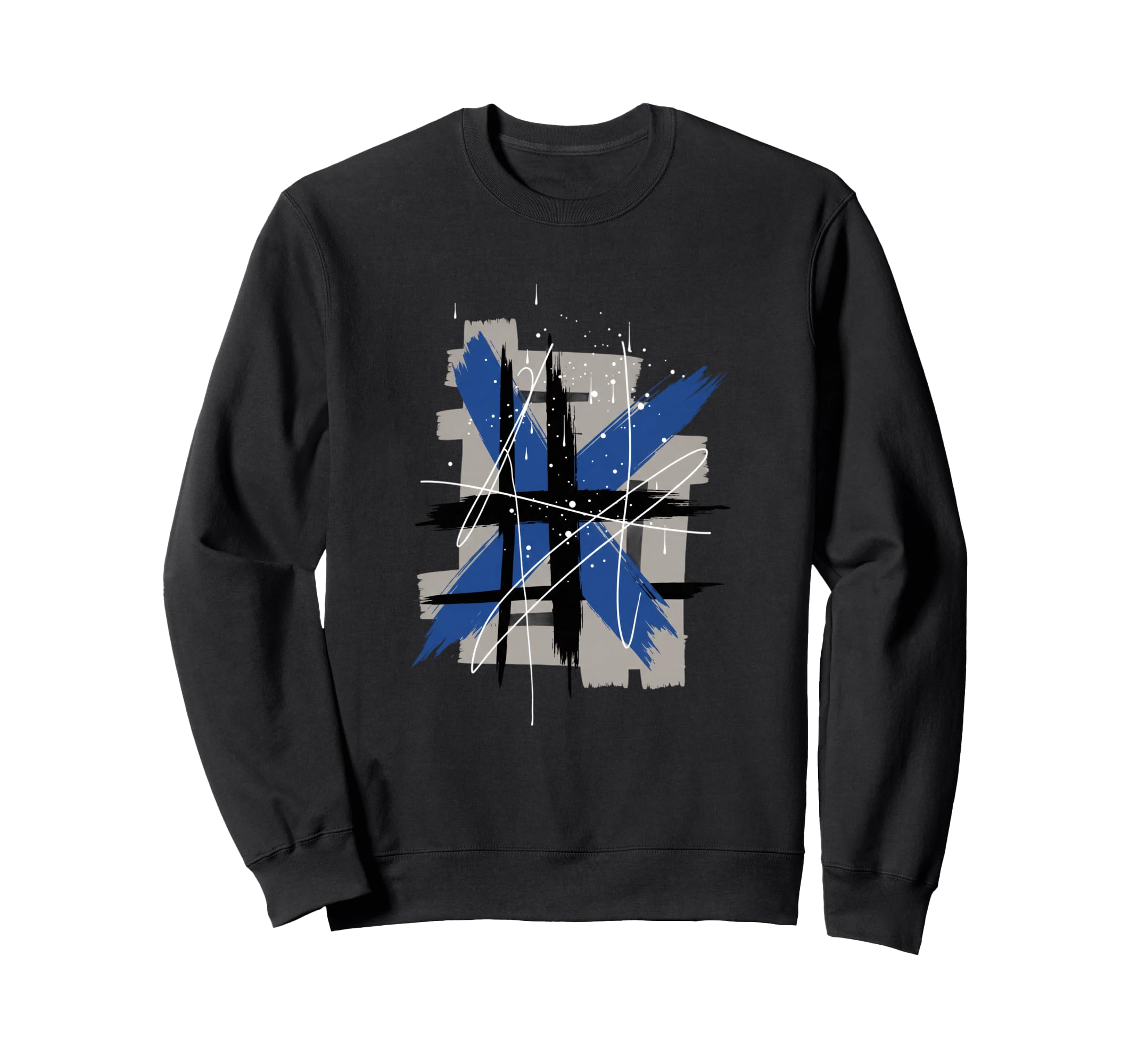 Abstract 90S Paint Brush Grunge Sweatshirt - Aesthetic Graphic Men Women - T-Shirt, Sweatshirt, Hoodie