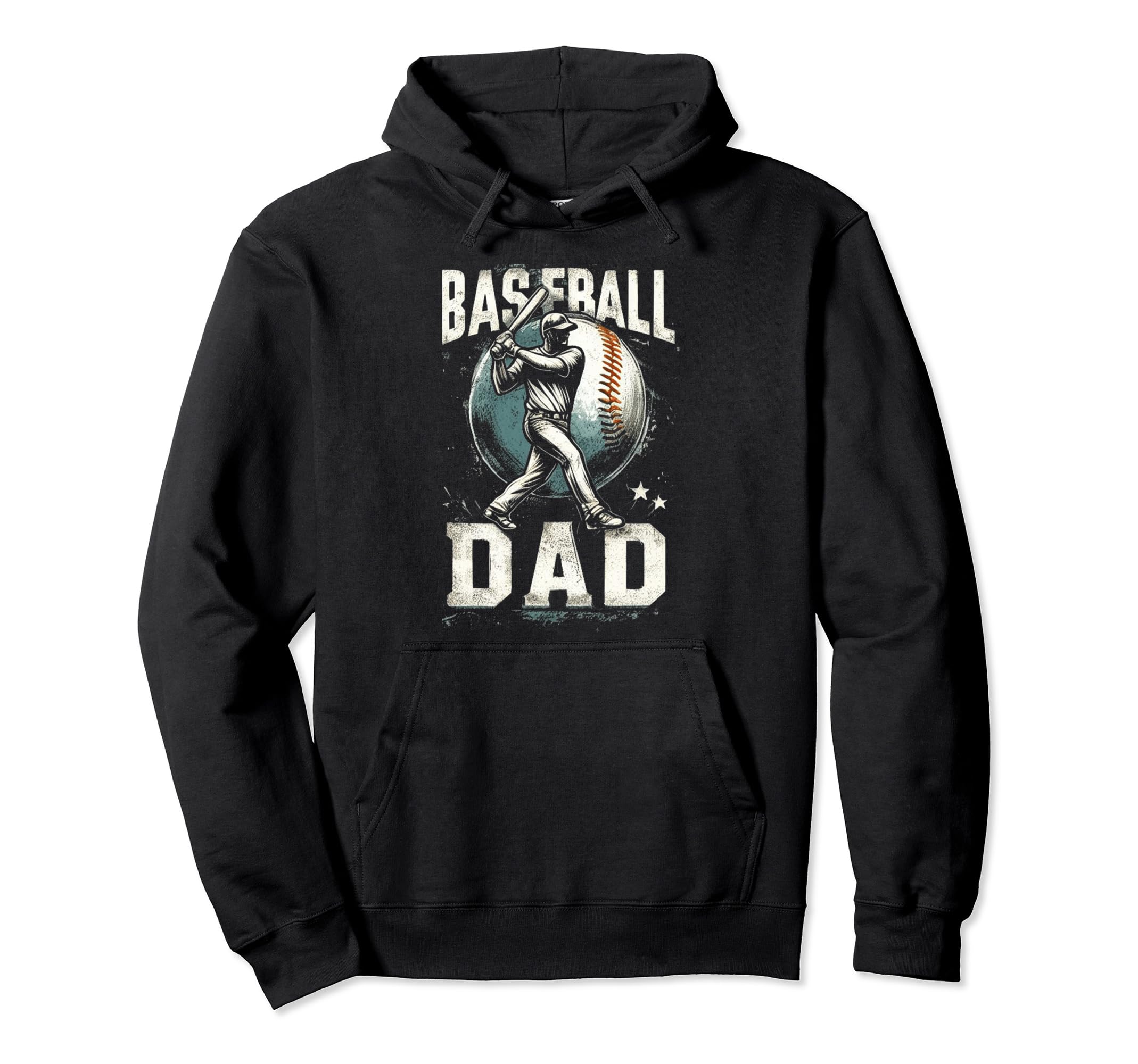 Baseball Dad Fathers Day Hoodie - Trendy Graphic Unisex - T-Shirt, Sweatshirt, Hoodie