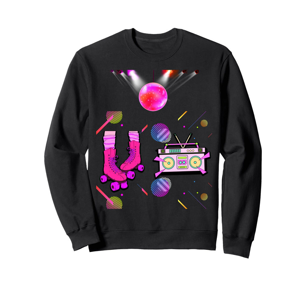 Rollerskate Funny 80S Roller Disco Sweatshirt - Trendy Graphic Unisex - T-Shirt, Sweatshirt, Hoodie