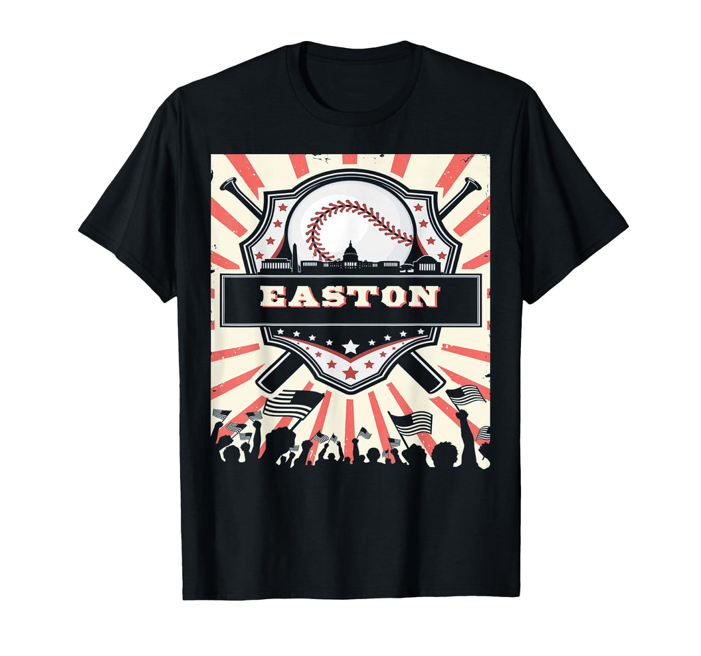 First Name Easton Baseball Game T-Shirt - Casual Everyday Wear for Adults - T-Shirt, Sweatshirt, Hoodie