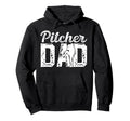 Baseball Pitcher Dad Baseball Pitcher Hoodie - Minimalist Print Men Women - T-Shirt, Sweatshirt, Hoodie