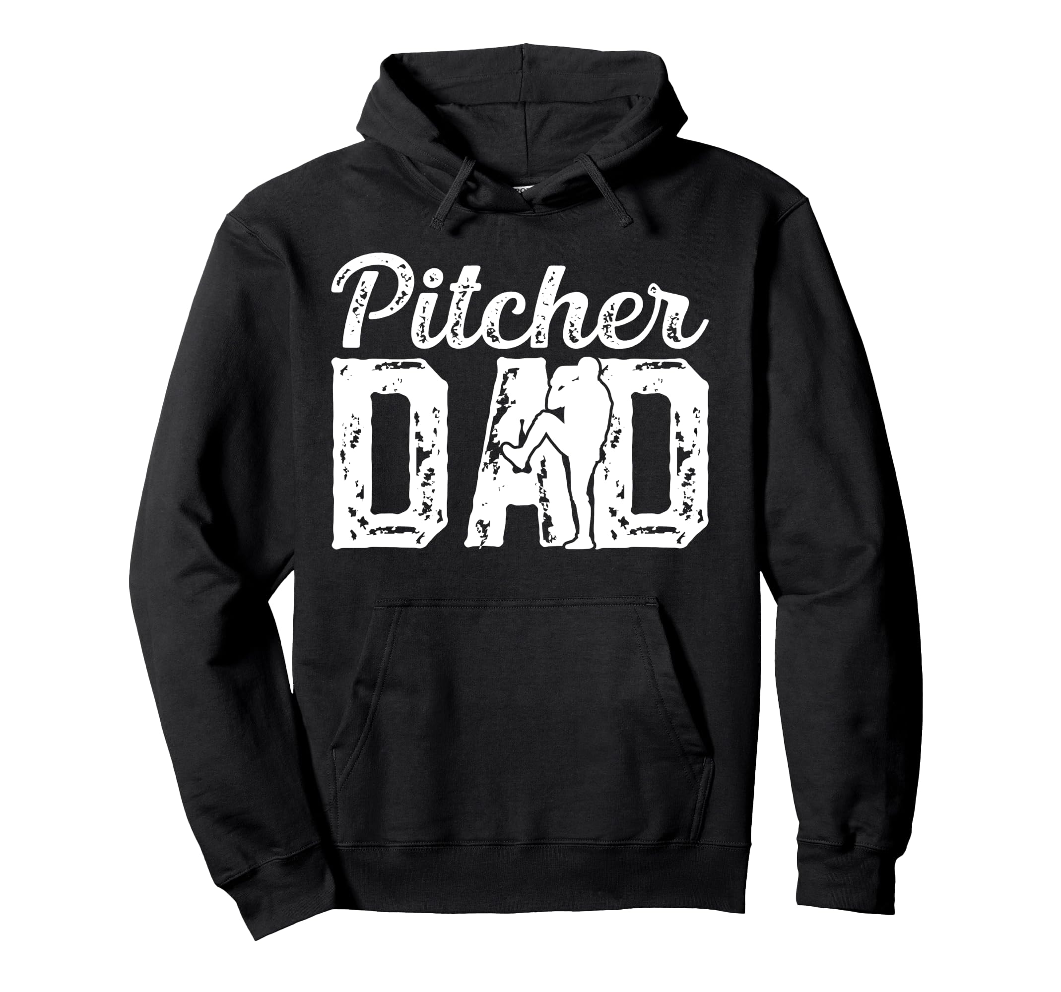 Baseball Pitcher Dad Baseball Pitcher Hoodie - Minimalist Print Men Women - T-Shirt, Sweatshirt, Hoodie
