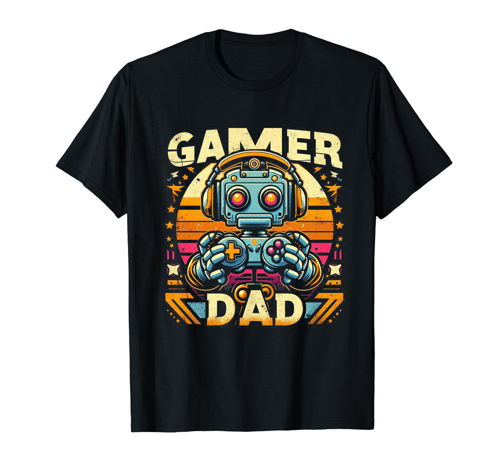 Gamer Dad Game Controller Gaming T-Shirt - Aesthetic Graphic Men Women - T-Shirt, Sweatshirt, Hoodie