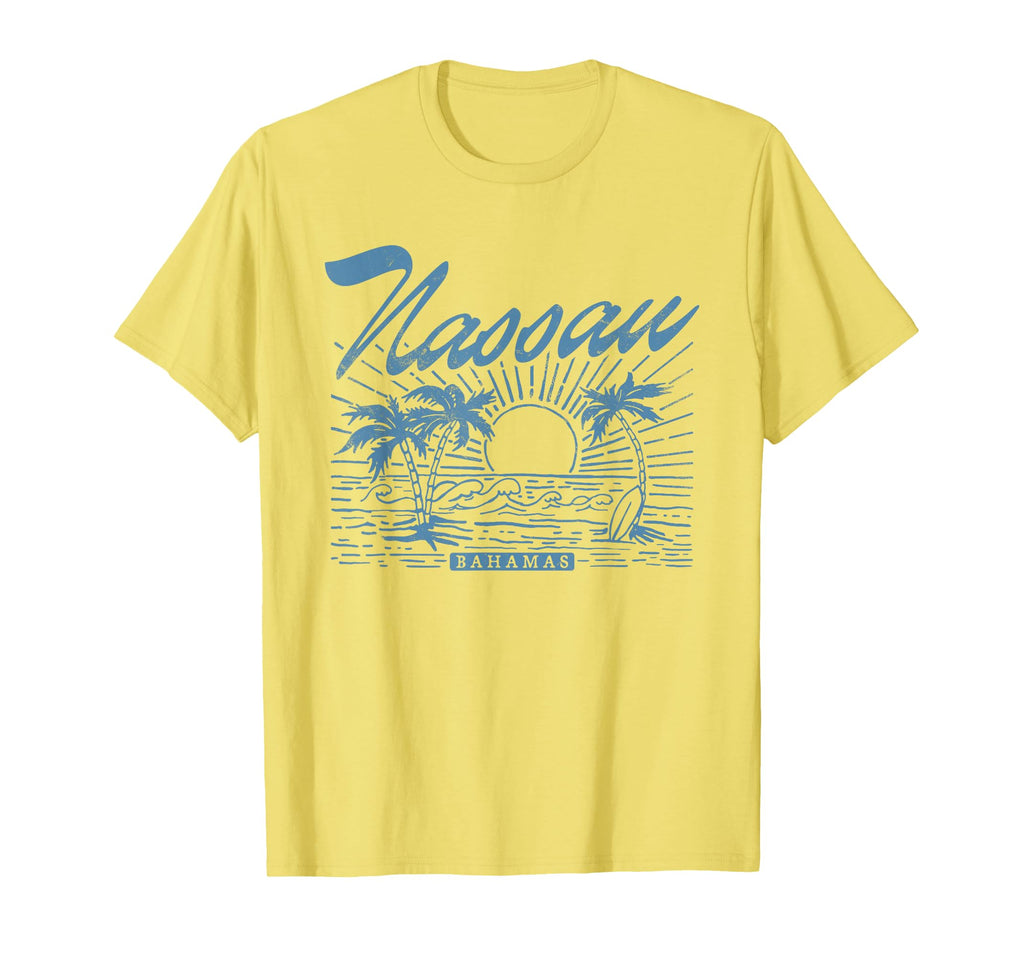 Nassau Bahamas Distressed Beach T-Shirt - Minimalist Print for Adults - T-Shirt, Sweatshirt, Hoodie