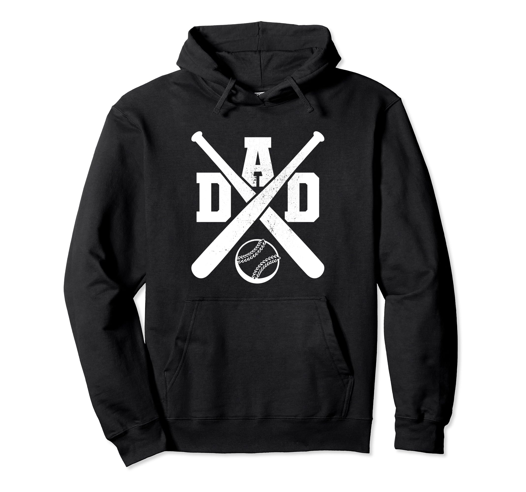 Baseball Dad Funny Sporty Hoodie - Minimalist Print Men Women - T-Shirt, Sweatshirt, Hoodie