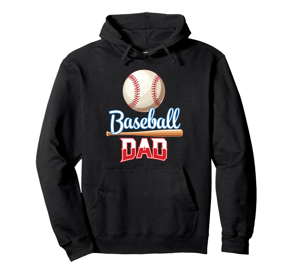 Baseball Dad Funny Fathers Day Sports Hoodie - Novelty Apparel Unisex - T-Shirt, Sweatshirt, Hoodie