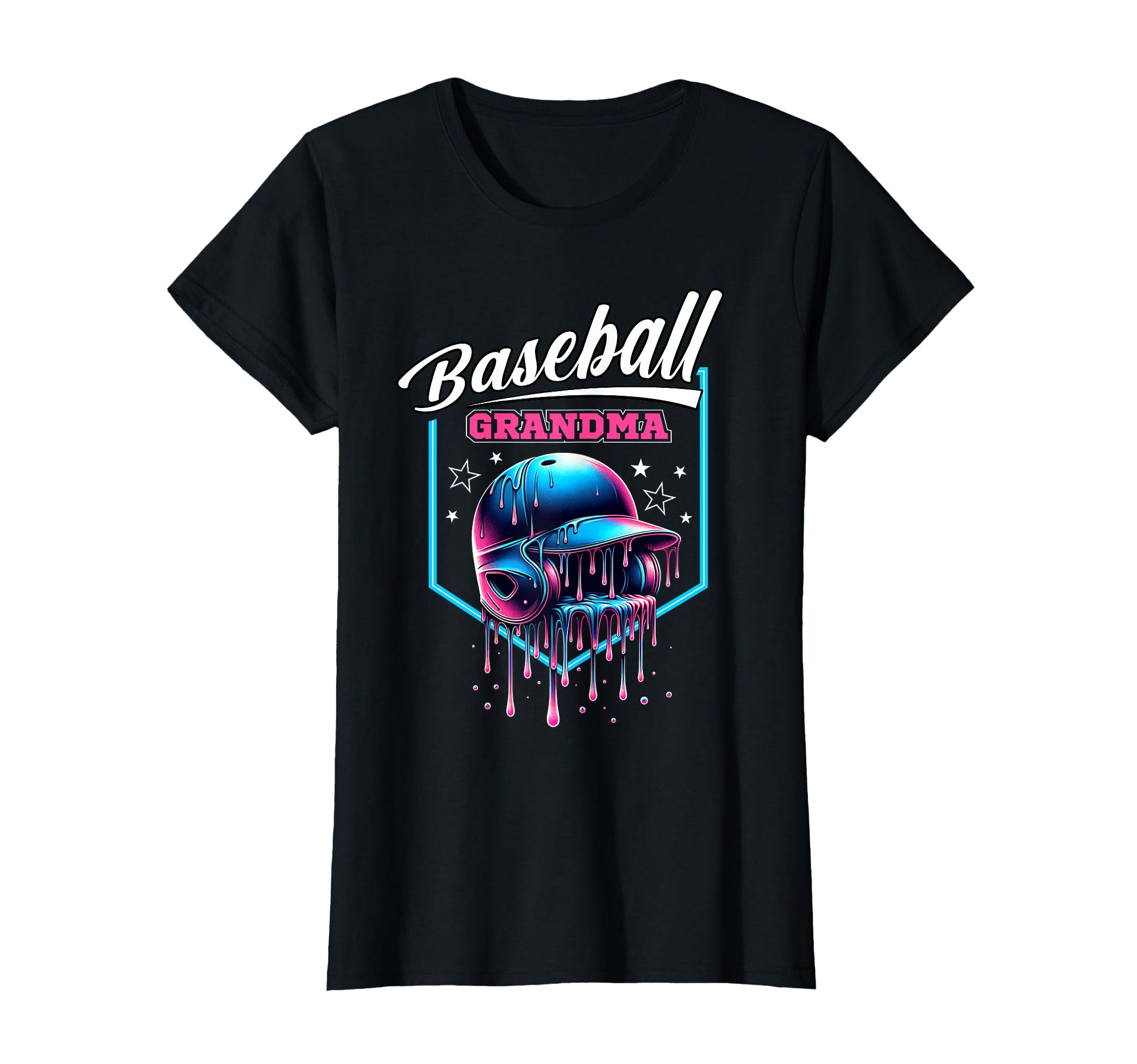 Baseball Grandma Ice Cream Drip T-Shirt - Aesthetic Graphic Unisex - T-Shirt, Sweatshirt, Hoodie