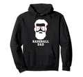 Baseball Dad Beard Dad Baseball Player Hoodie - Novelty Apparel for Adults - T-Shirt, Sweatshirt, Hoodie