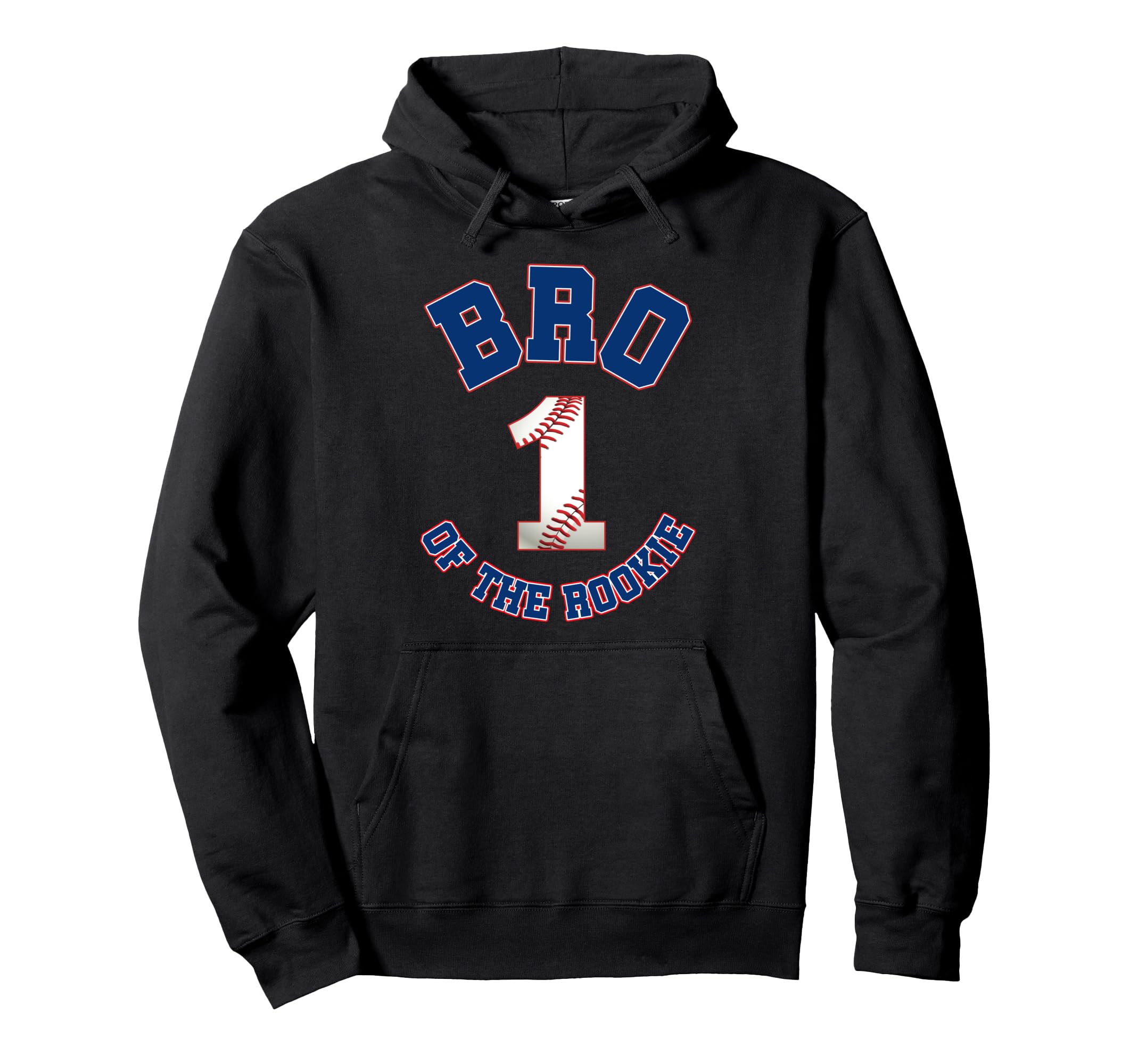 Bro Rookie 1St Birthday Baseball Hoodie - Casual Everyday Wear for Adults - T-Shirt, Sweatshirt, Hoodie
