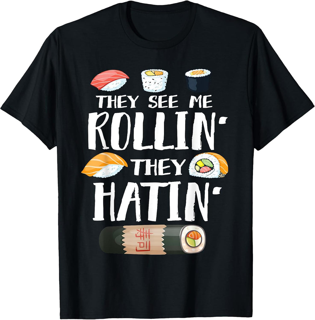 Funny Sushi Party Merch And Gifts - Adult & Kids T-Shirts, Sweatshirts & Hoodies apparel design preview 1
