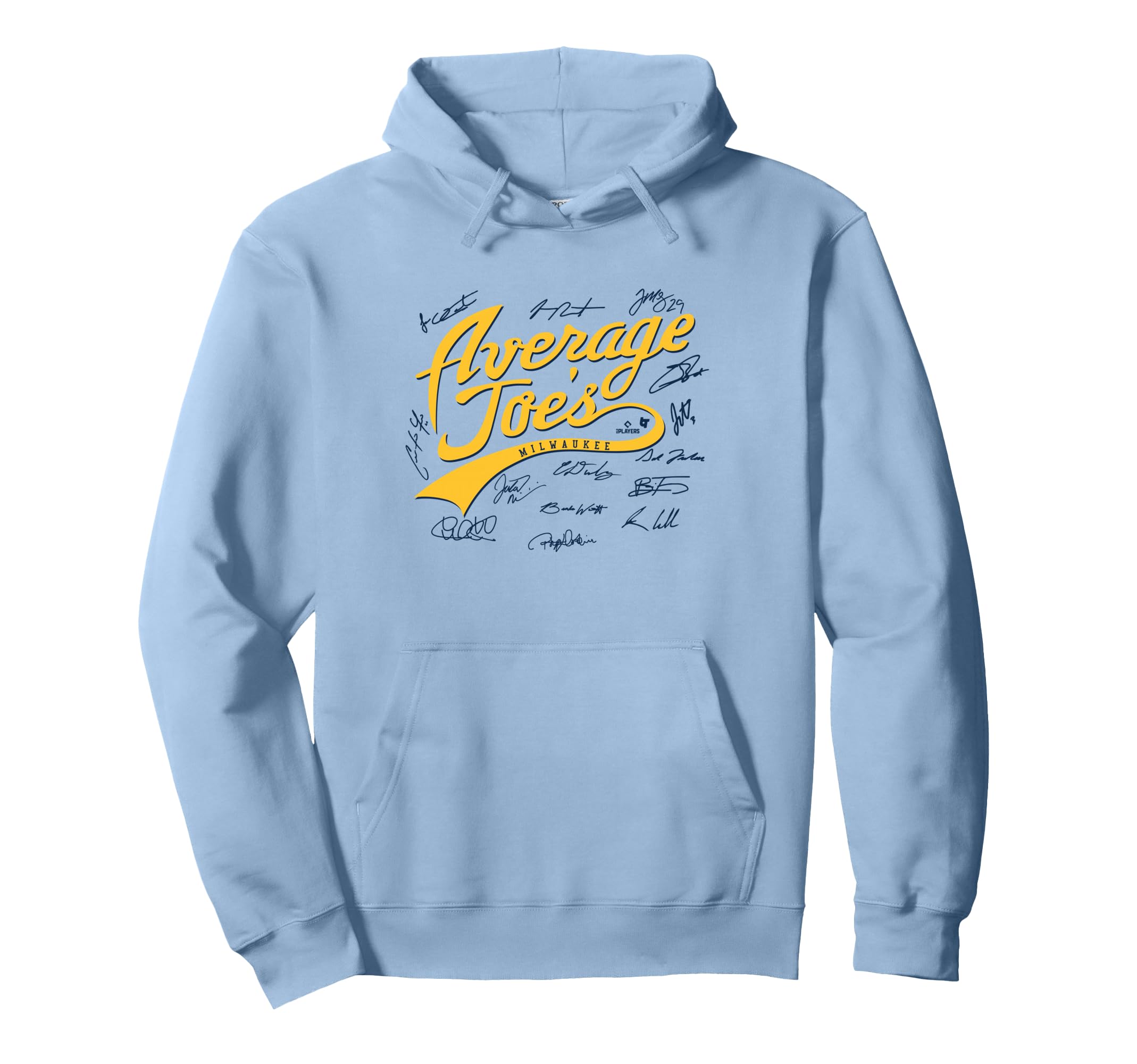 Bunch Average Joes Light Blue Hoodie - Minimalist Print for Adults - T-Shirt, Sweatshirt, Hoodie