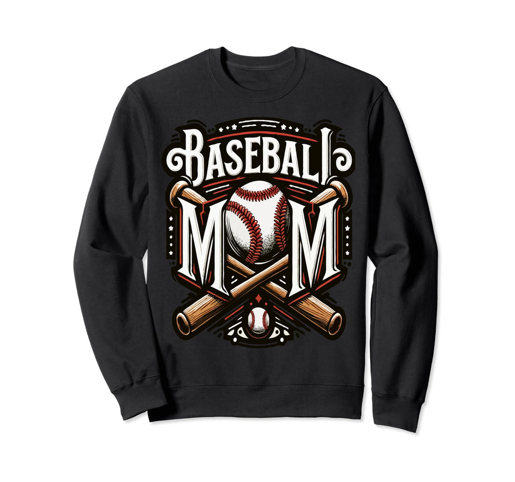 Home Run Baseball Mom Sweatshirt - Minimalist Print Unisex - T-Shirt, Sweatshirt, Hoodie