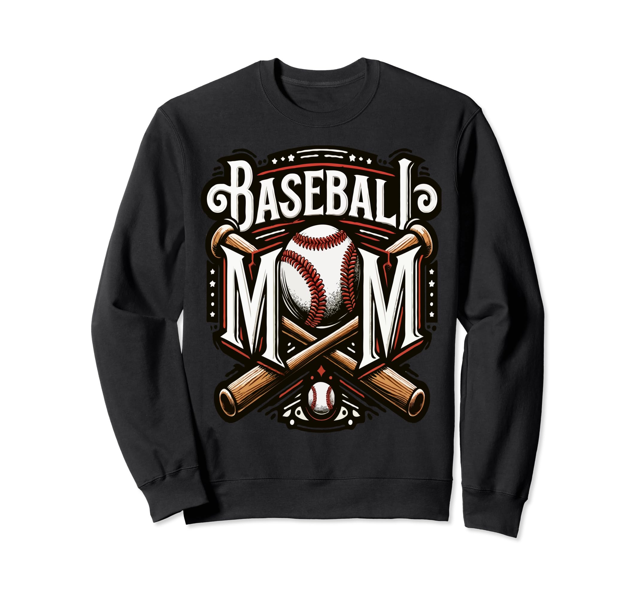 Home Run Baseball Mom Sweatshirt - Minimalist Print Unisex - T-Shirt, Sweatshirt, Hoodie