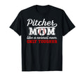 Tough Baseball Pitcher Mom Baseball T-Shirt - Aesthetic Graphic for Adults - T-Shirt, Sweatshirt, Hoodie