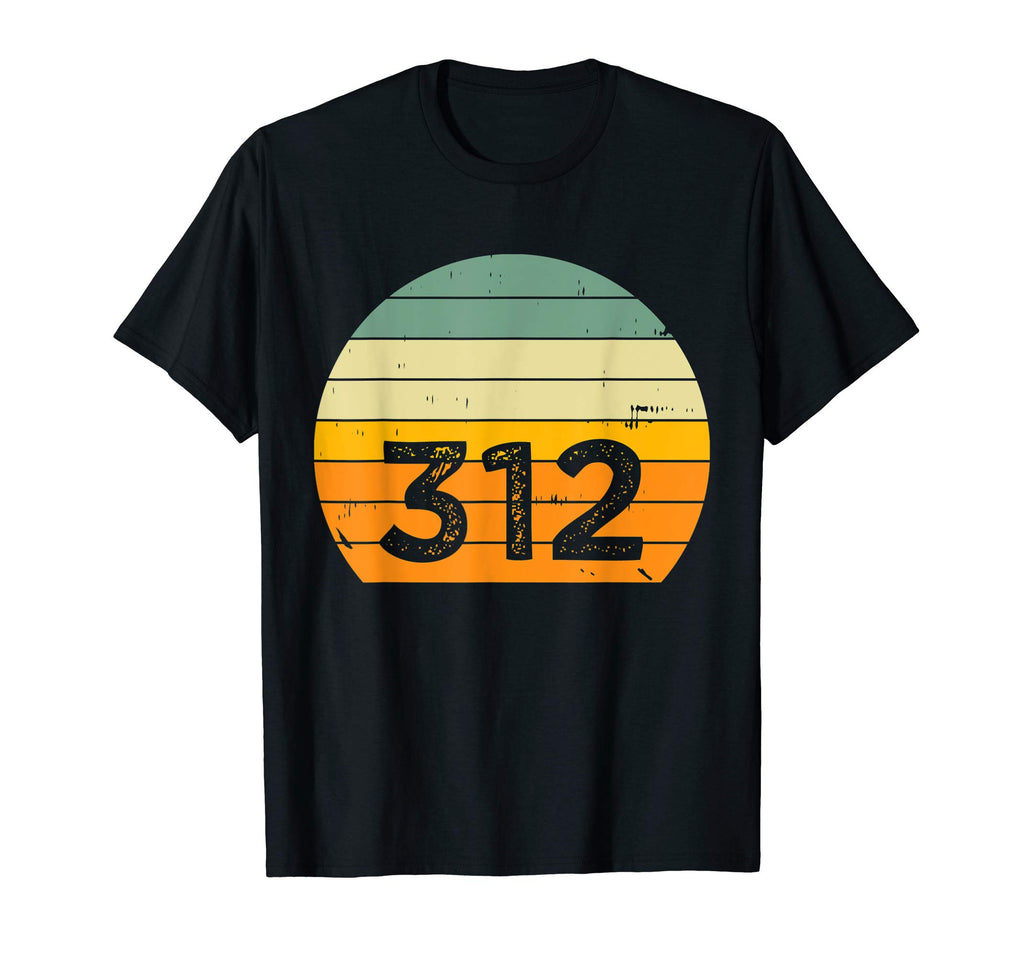 Chicago Illinois 312 Area Code T-Shirt - Casual Everyday Wear Men Women - T-Shirt, Sweatshirt, Hoodie