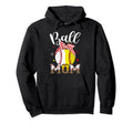 Ball Mom Softball Baseball Headband Hoodie - Minimalist Print for Adults - T-Shirt, Sweatshirt, Hoodie