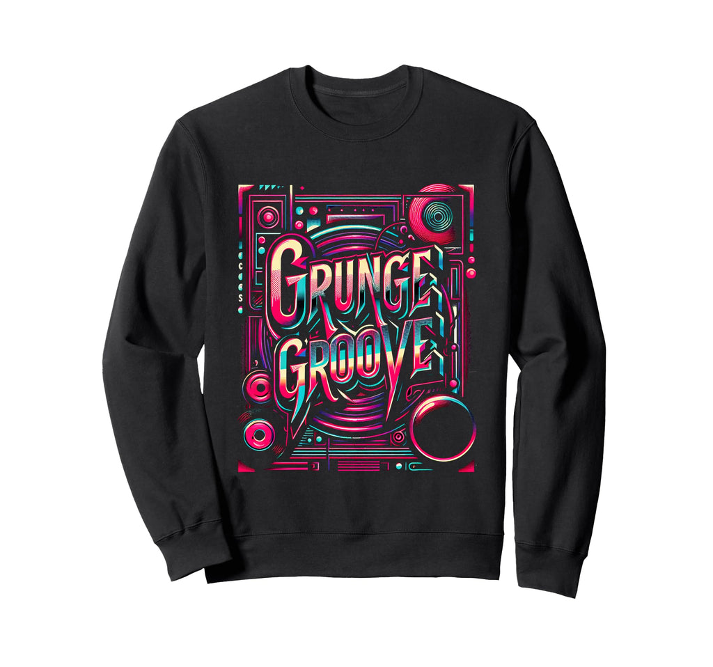 Grunge Groove 90S Alternative Rock Sweatshirt - Trendy Graphic Men Women - T-Shirt, Sweatshirt, Hoodie