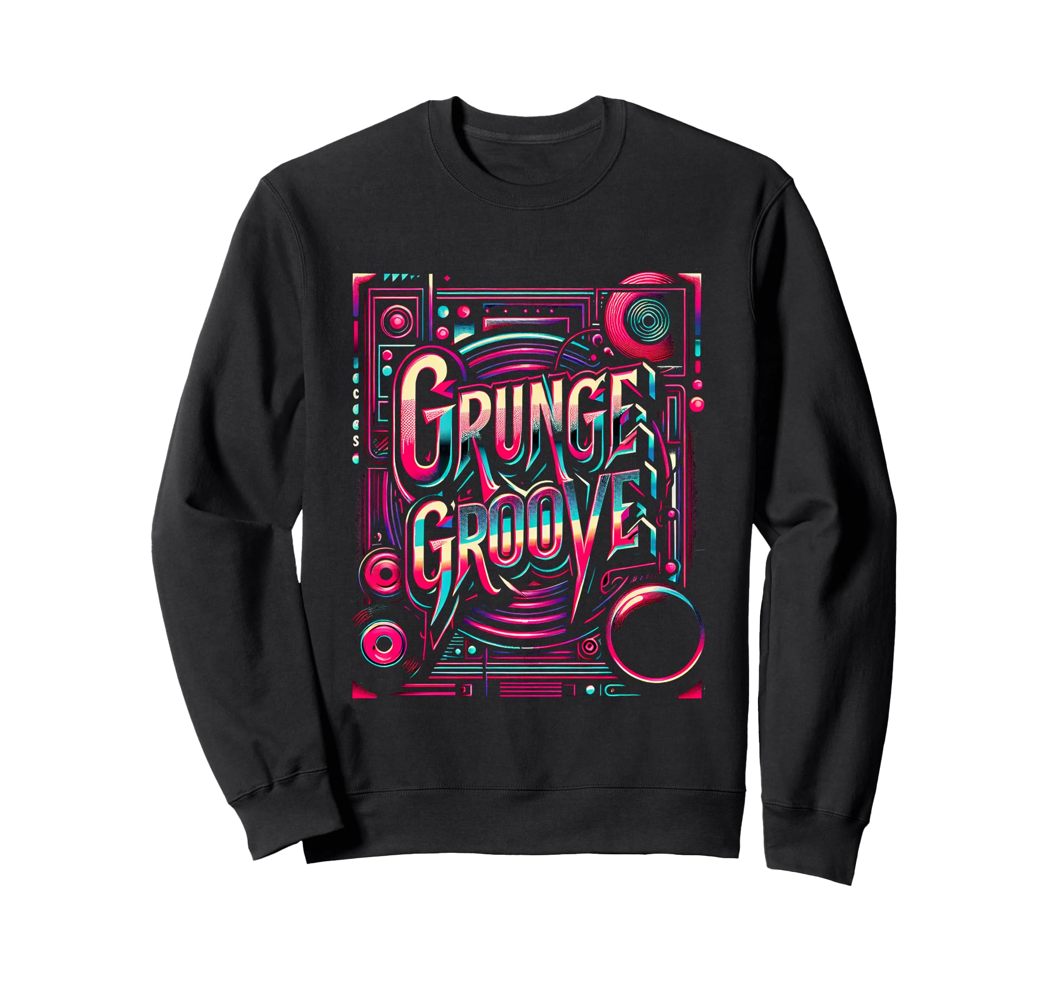 Grunge Groove 90S Alternative Rock Sweatshirt - Trendy Graphic Men Women - T-Shirt, Sweatshirt, Hoodie