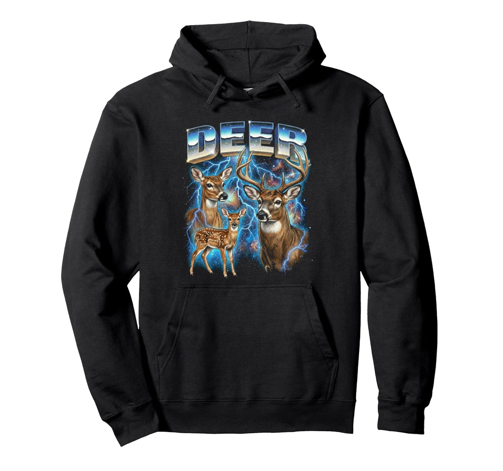 Deer 80S Funny Nature Animal 90S Hoodie - Streetwear Style for Adults - T-Shirt, Sweatshirt, Hoodie