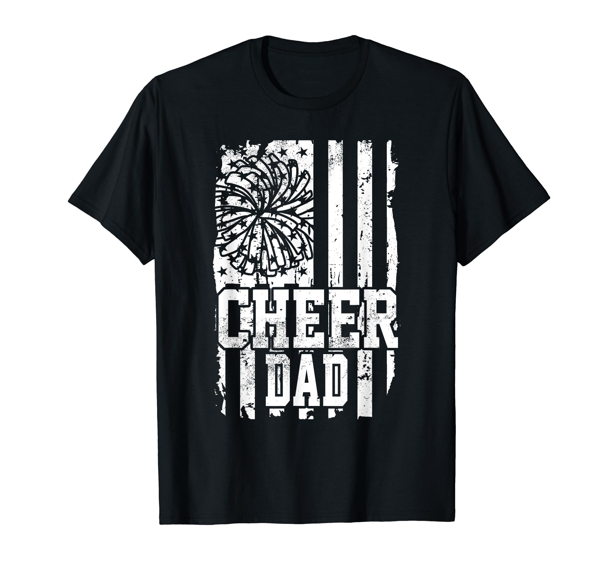 Usa Flag Cheer Dad Cheer Game Day T-Shirt - Novelty Apparel for Adults - T-Shirt, Sweatshirt, Hoodie