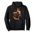 Motorcycle Usa Flag Biker Hoodie - Casual Everyday Wear for Adults - T-Shirt, Sweatshirt, Hoodie