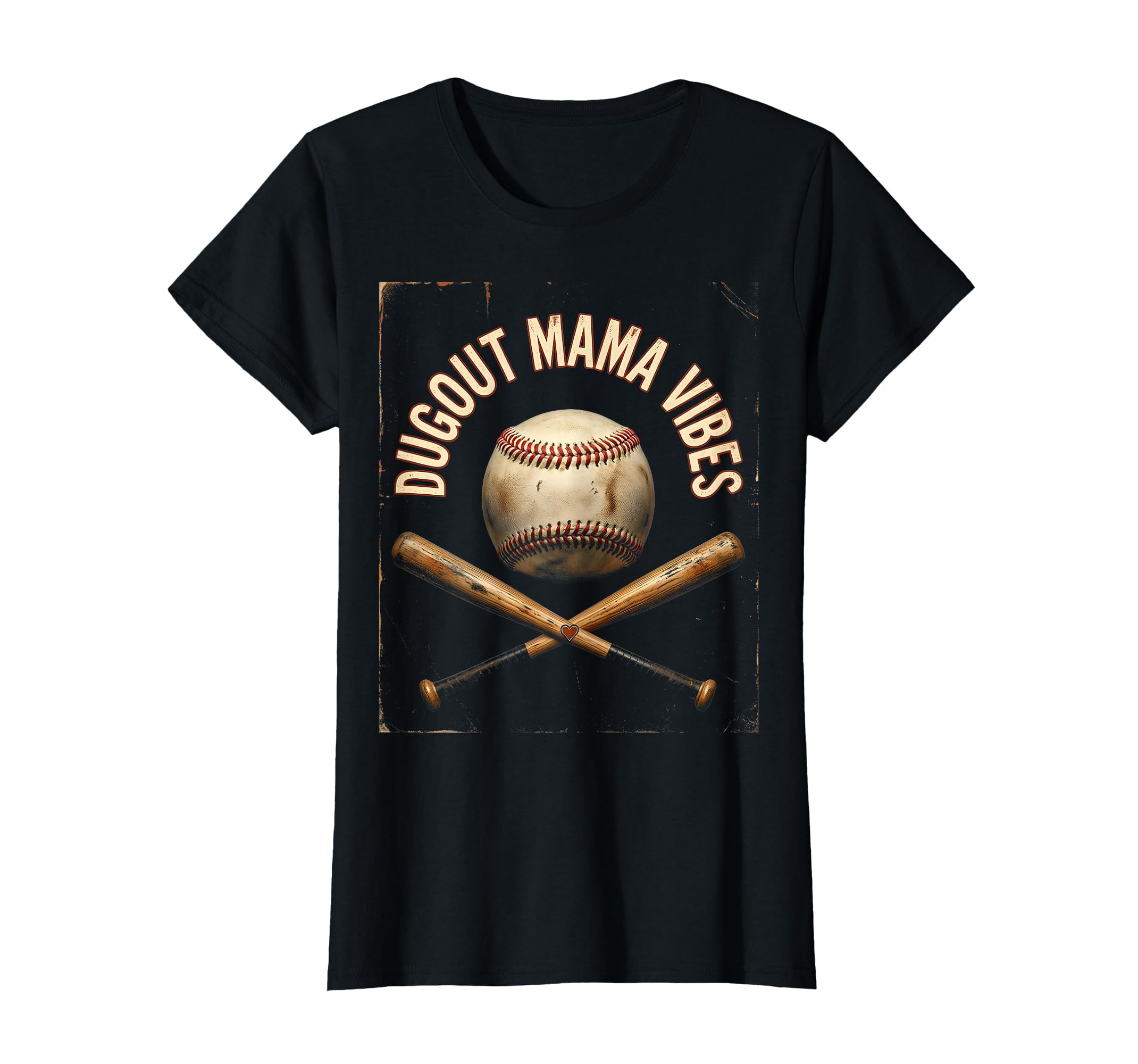 Dugout Mama Vibes Baseball Mom T-Shirt - Aesthetic Graphic for Adults - T-Shirt, Sweatshirt, Hoodie