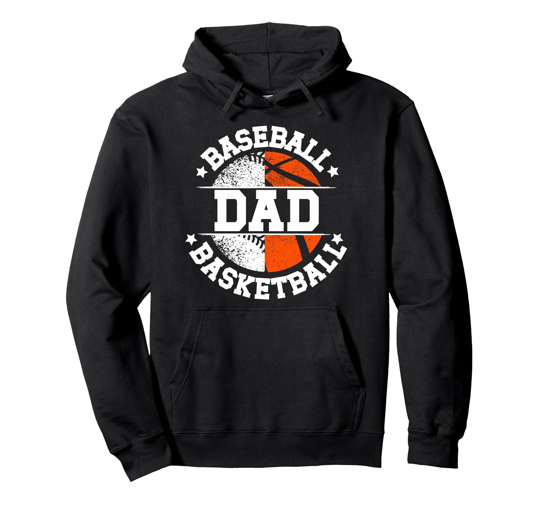 Baseball Basketball Dad Basketball Baseball Hoodie - Unique Graphic Unisex - T-Shirt, Sweatshirt, Hoodie