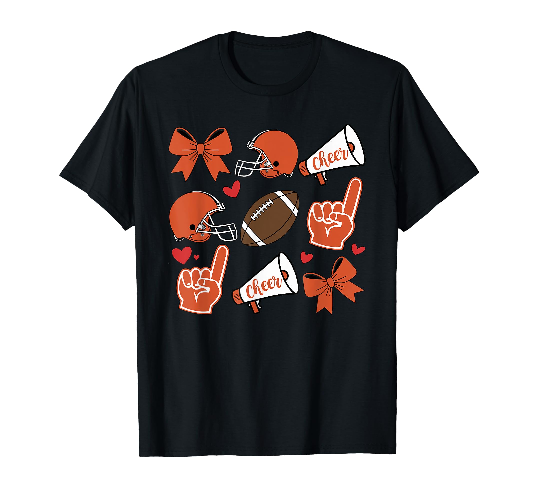 Football Cheer Mom Game Day T-Shirt - Casual Everyday Wear Unisex - T-Shirt, Sweatshirt, Hoodie