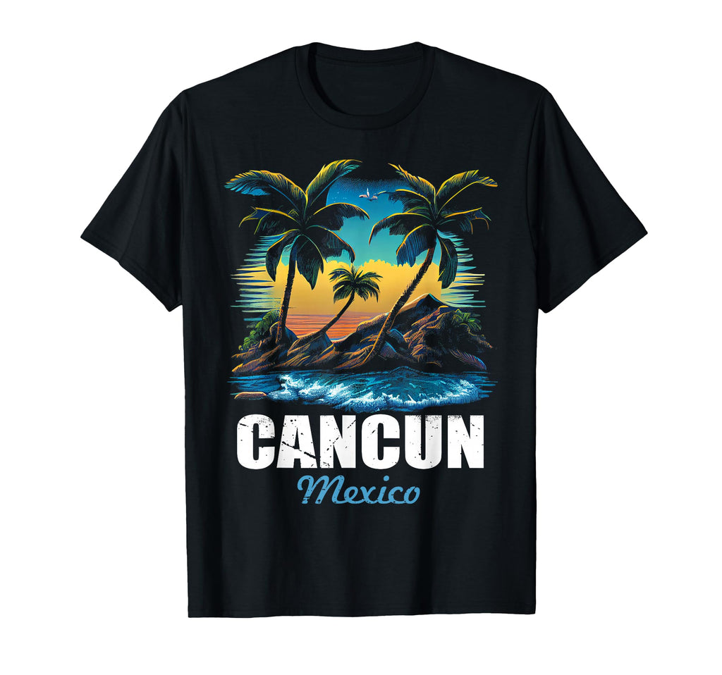 Cancun Mexico Sunset Vacation Souvenir T-Shirt - Graphic Print for Adults - T-Shirt, Sweatshirt, Hoodie