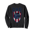 Usa Dad Fathers Day Baseball Dad Sweatshirt - Minimalist Print for Adults - T-Shirt, Sweatshirt, Hoodie
