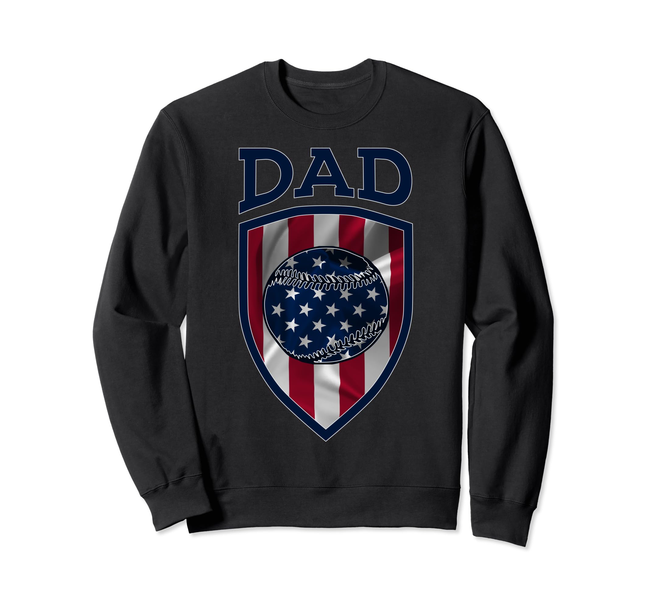 Usa Dad Fathers Day Baseball Dad Sweatshirt - Minimalist Print for Adults - T-Shirt, Sweatshirt, Hoodie