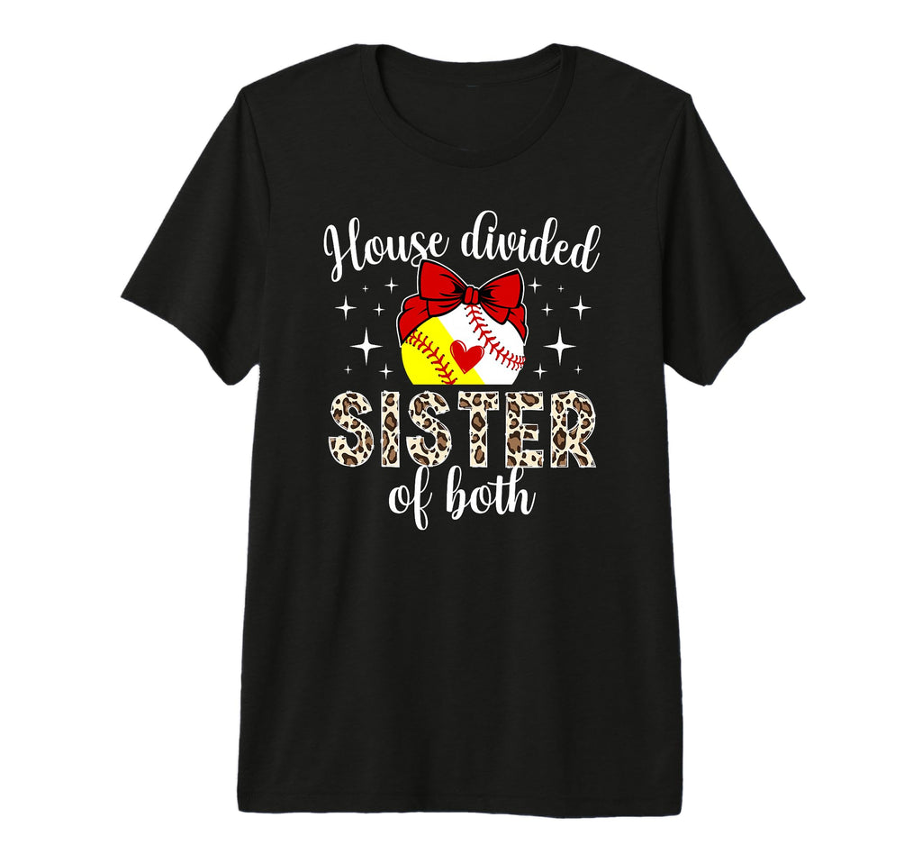 House Divided Sister Both Baseball T-Shirt - Custom Art Print Men Women - T-Shirt, Sweatshirt, Hoodie