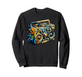 Polygon Art Boombox Old School 80S Sweatshirt - Unique Graphic Men Women - T-Shirt, Sweatshirt, Hoodie