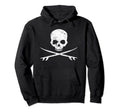 Skull Surfboard Surf Hoodie - Minimalist Print Men Women - T-Shirt, Sweatshirt, Hoodie