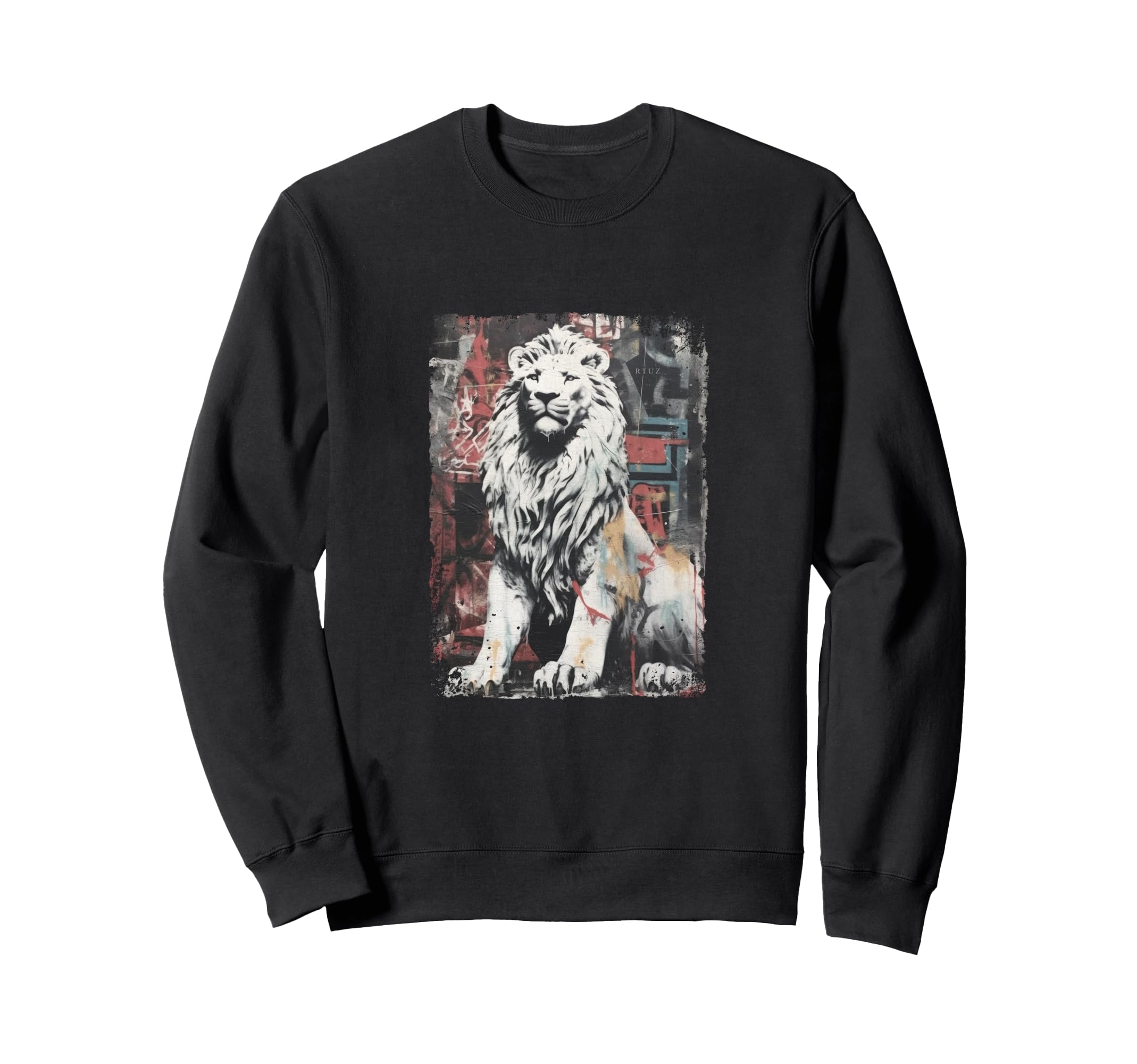 Aesthetic Streetwear Lion Sweatshirt - Casual Everyday Wear Unisex - T-Shirt, Sweatshirt, Hoodie