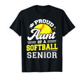 Proud Aunt Softball Senior 2024 T-Shirt - Casual Everyday Wear for Adults - T-Shirt, Sweatshirt, Hoodie