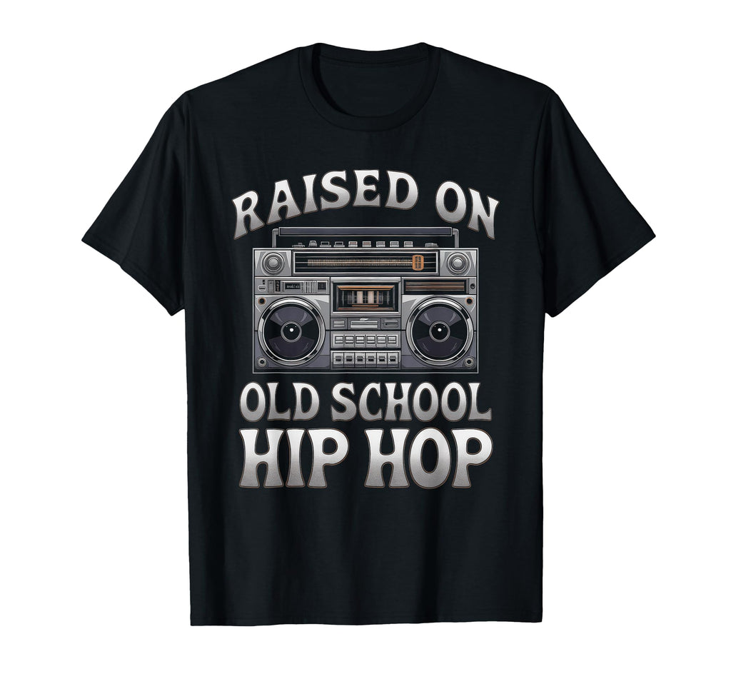 Raised Old School Graffiti Rap Hip Hop T-Shirt - Fun Novelty Design Unisex - T-Shirt, Sweatshirt, Hoodie
