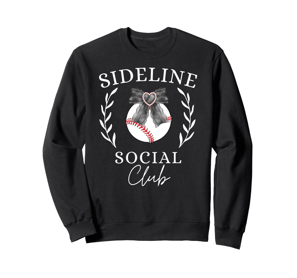 Sideline Social Club Coquette Sweatshirt - Unique Graphic for Adults - T-Shirt, Sweatshirt, Hoodie