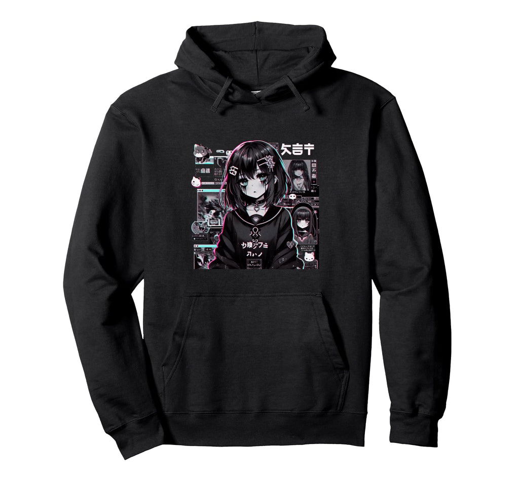 Vaporwave Anime Japanese Aesthetic Hoodie - Custom Art Print for Adults - T-Shirt, Sweatshirt, Hoodie