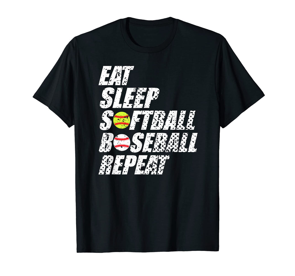 Baseball Softball Family Funny T-Shirt - Graphic Print Unisex - T-Shirt, Sweatshirt, Hoodie