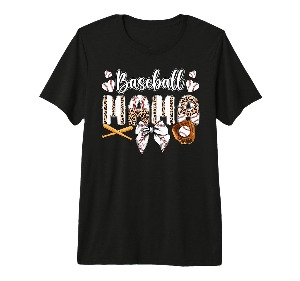 Baseball Mama Coquette Baseball Mom T-Shirt - Novelty Apparel Unisex - T-Shirt, Sweatshirt, Hoodie